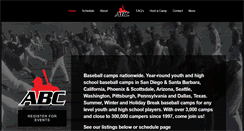 Desktop Screenshot of baseballcamps.com